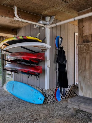 Kayaks on the Deck
